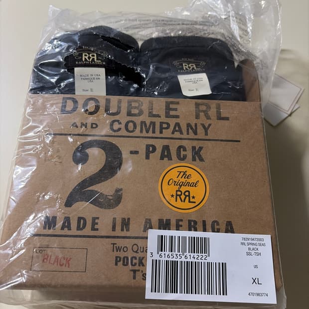 rrl 가먼트 다이 투팩 티셔트 팝니다