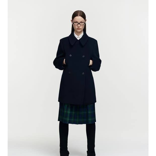 wool pea coat (navy) 버뮬라