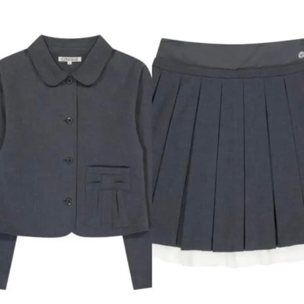 코이세이오 자켓 플리츠 스커트 셋업