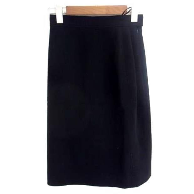 샤넬 울 미디 스커트 