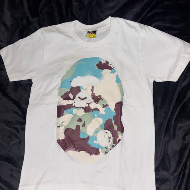 베이프 카모 반팔티