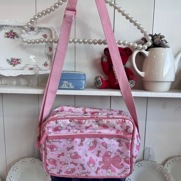 마이멜로디 핑크 크로스백 가방