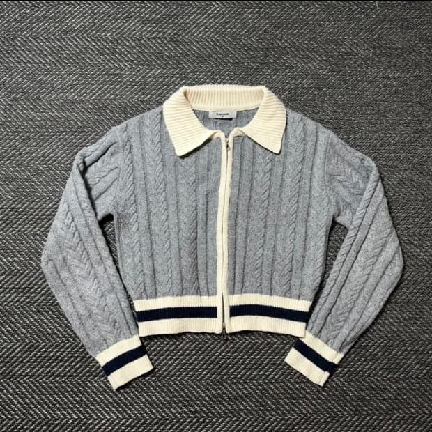 8seconds 에잇세컨즈 케이블 니트 투웨이 집업 가디건 (m)