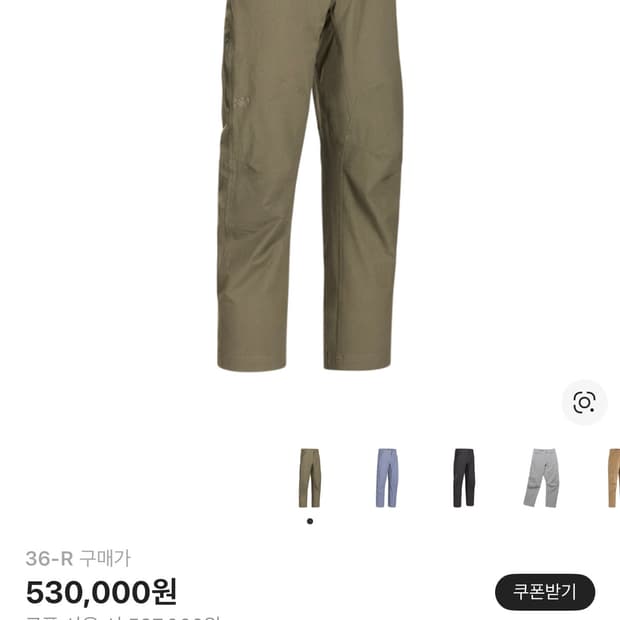 아크테릭스 크로닌 팬츠 타츠 36-R