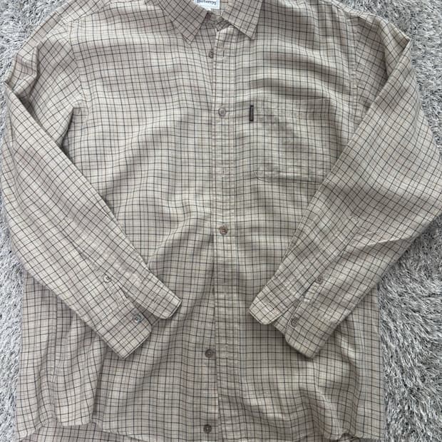 일제 버버리 체크셔츠 사이즈 105