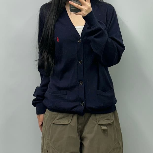 폴로 랄프로렌 신형 네이비 니트 가디건