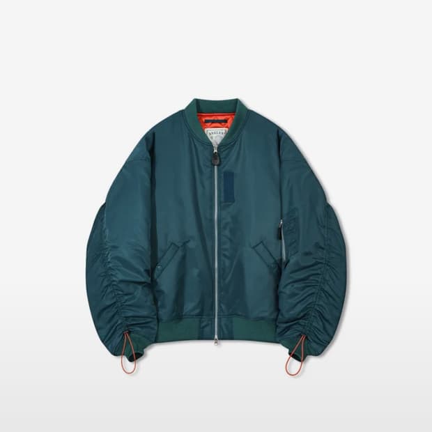 앵글런 Bulky Shirring MA-1 Jacket
