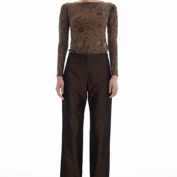 티크 TAFFETA STRAIGHT PANTS