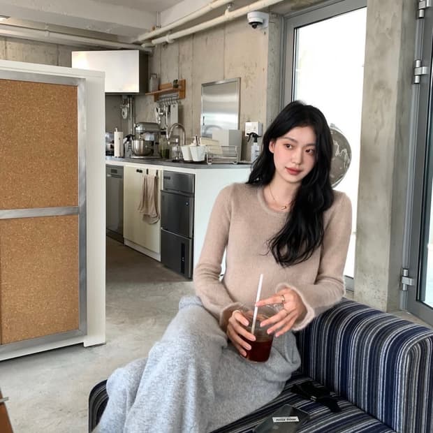 [르플레인] Prilly Kidmohair Knit