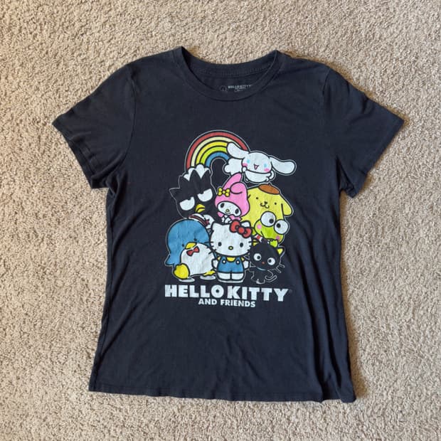 빈티지 헬로키티 산리오 앤 프렌즈 티셔츠