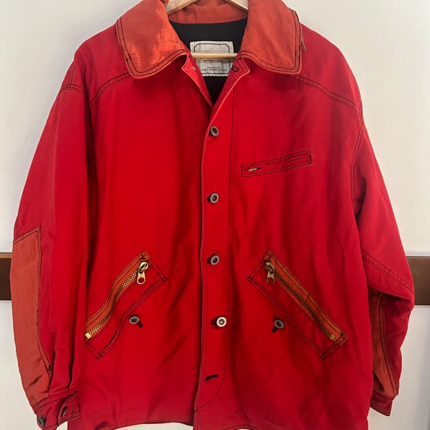 red vintage jacket 