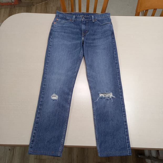 30 리바이스511 워싱 스판 슬림일자진 찢청 30-174