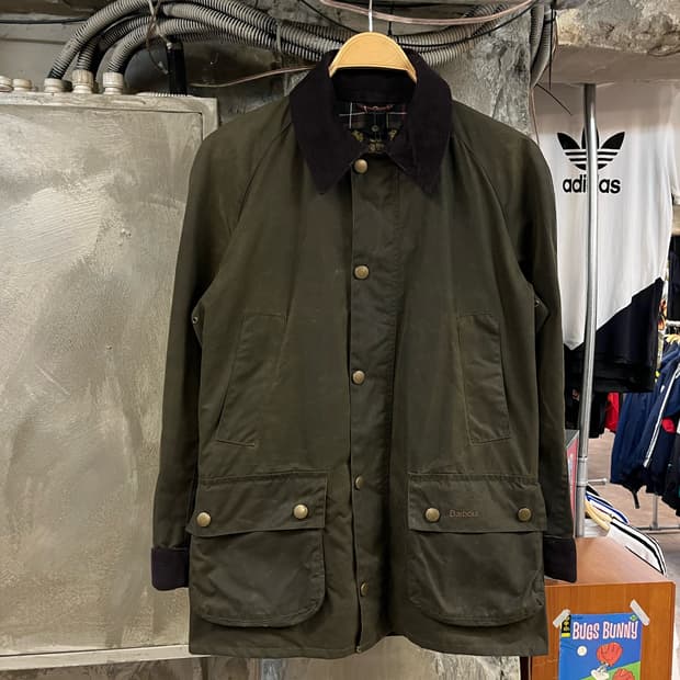 바버 왁스 자켓 카키 XS #csz2660