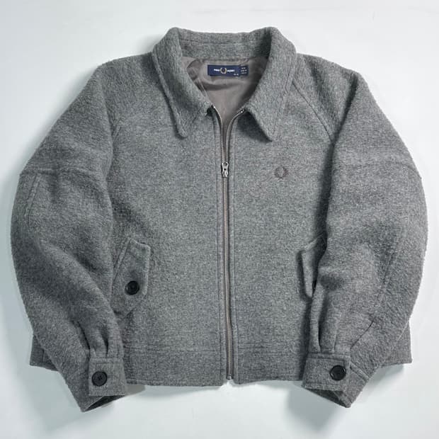 프레드페리 벌룬핏 울 블루종 자켓 