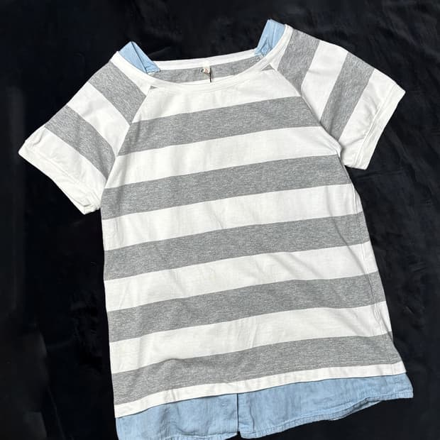 일본빈티지 레이어드 빈티지 티셔츠