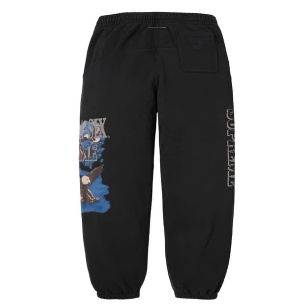 슈프림 x 마르지엘라 이글 스웨트팬츠 블랙 M