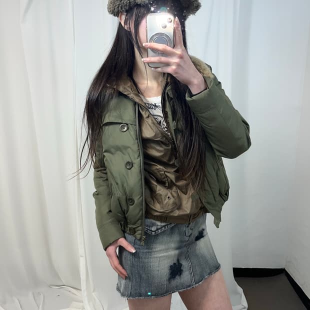 Y2K 카키 캐쥬얼 set (set 할인가)