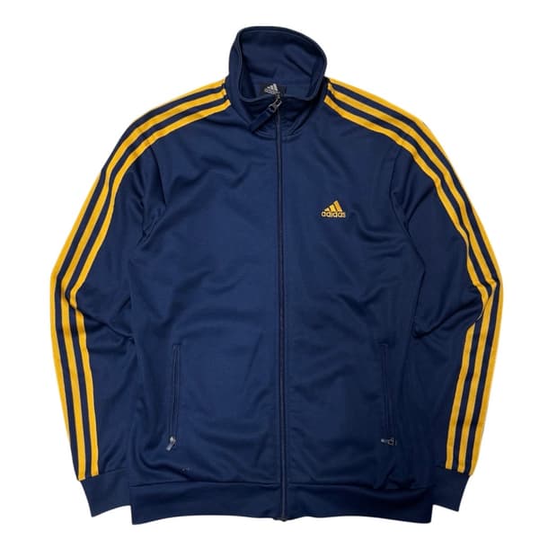 [아디다스]네이비 옐로우 트랙탑 져지