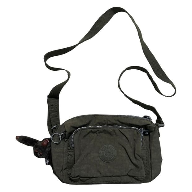 키플링 미니 힙색 크로스백 카키