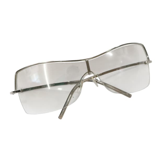 구찌 빈티지 실버 메탈 무테 고글 선글라스