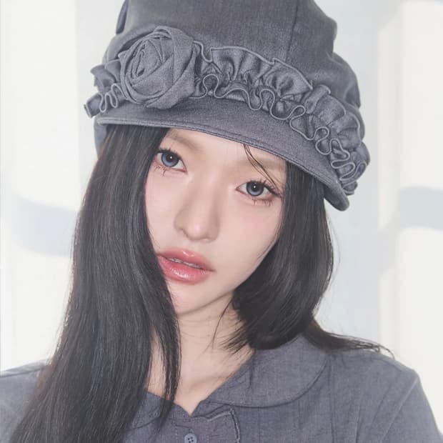 일리고 플레르 러플 헌팅캡 그레이