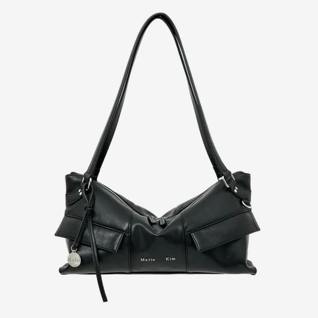 (택O) 마뗑킴 와이드 네모 숄더백 (블랙)