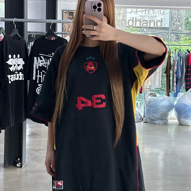 나이키 x 앰부쉬 반팔 져지탑 블랙