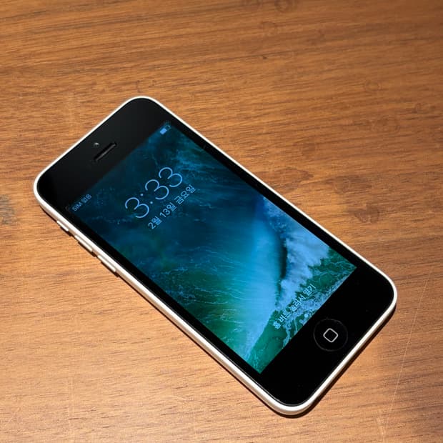 아이폰 5c 화이트 16기가 #3685