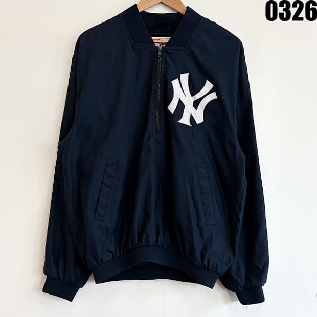 마제스틱 MLB 뉴욕 양키스 풀오버 바람막이 자켓 M 0326