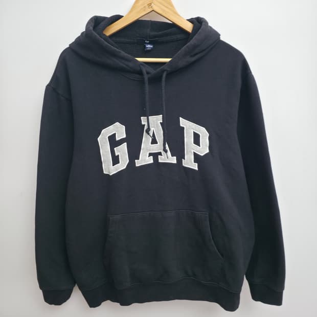 [L] GAP 갭 블랙 후드티