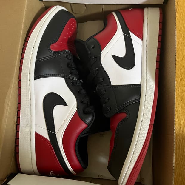 조던 1 레트로 로우 블랙 토