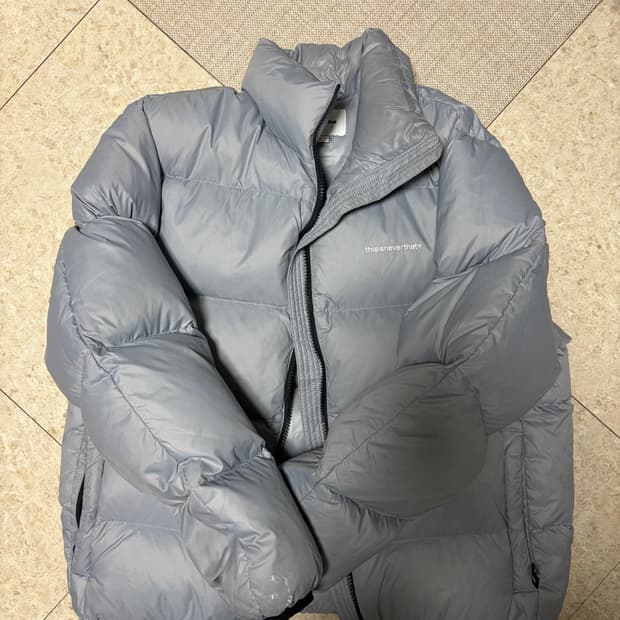 디스이즈네버댓 그레이 패딩 xs