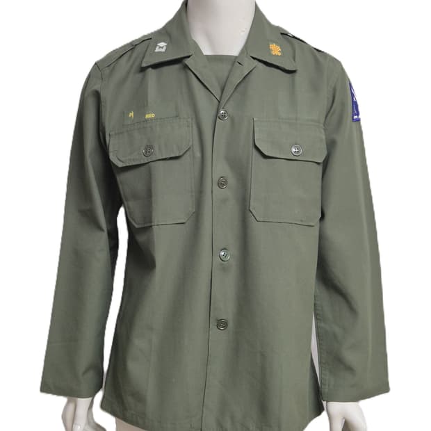 육군 구형 3사단 보병 소위 민무늬 전투복 상의 자켓 (XL)