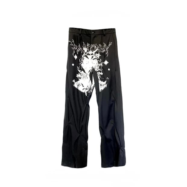 Kusikohc eyelet pants