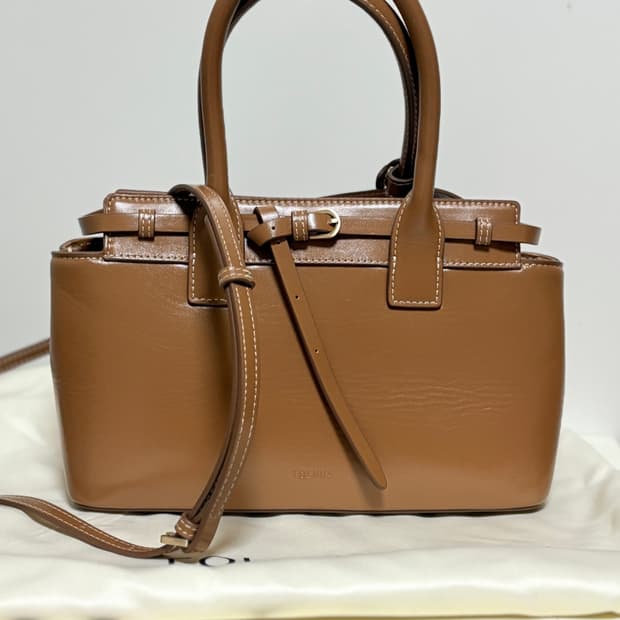 폴뉴아 MINI ANNEAU BAG carmel stitch