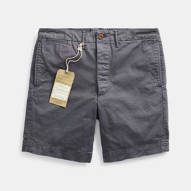 [36] RRL 가먼트 다이 치노 쇼트 네이비 새상품