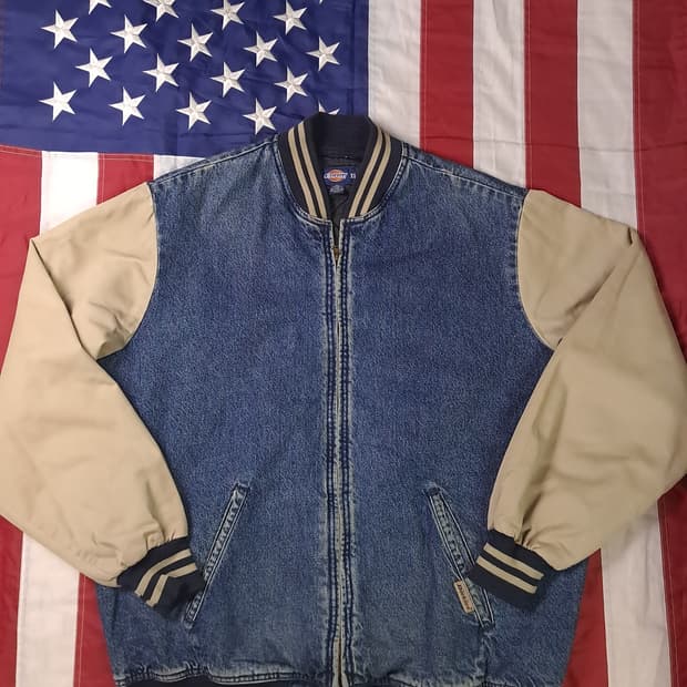 오리지날 90's 디키즈 데님 바시티자켓
