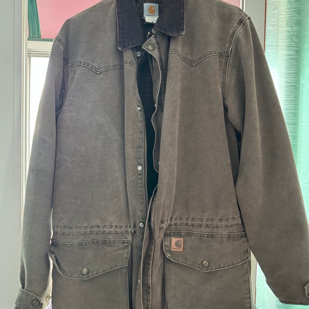 칼하트Carhartt 초어 코트 자켓 C52 브라운 L 디트로이트 