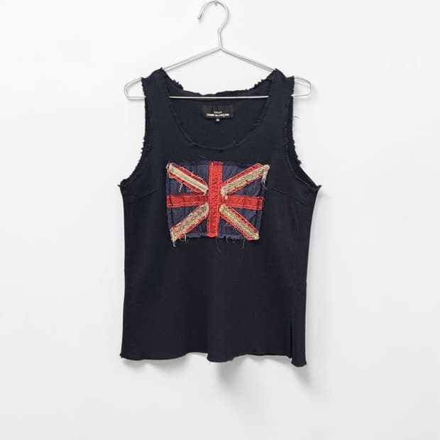 COMME des GARÇONS union jack sleeveless