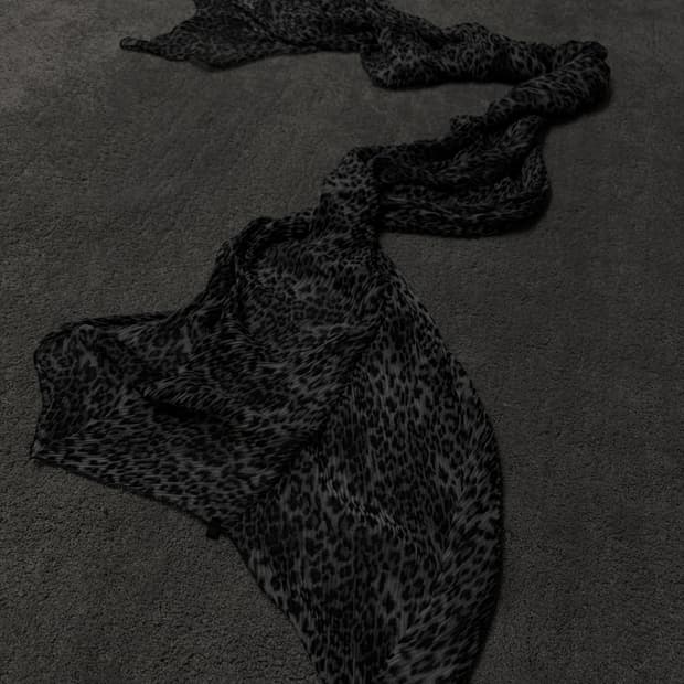 Vintage vkei punk mood paisley scarf