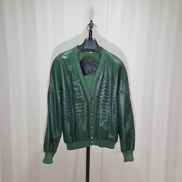 (택포) torras 토라스 인트레치아토 가죽 가디건 100 B609