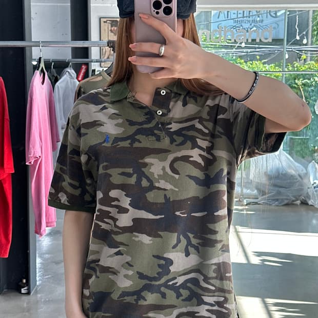 폴로랄프로렌 포니 카모 Pk 반팔티