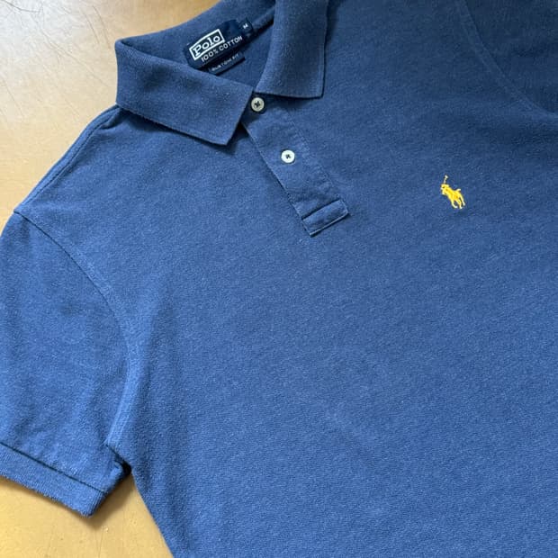 폴로 랄프로렌  네이비 피케 반팔 카라티 
