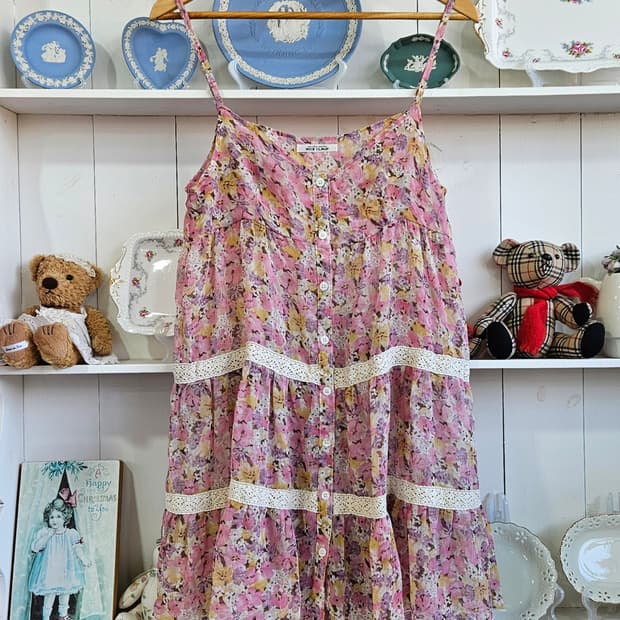 플라워 쉬폰 원피스