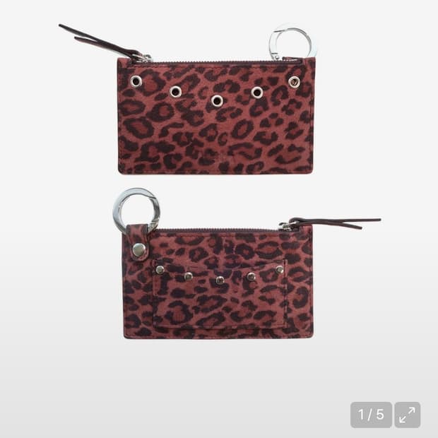 히에타 Bella card wallet / leopard