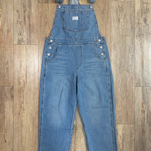 (새상품)리바이스 배기 오버롤 멜빵 청바지 M