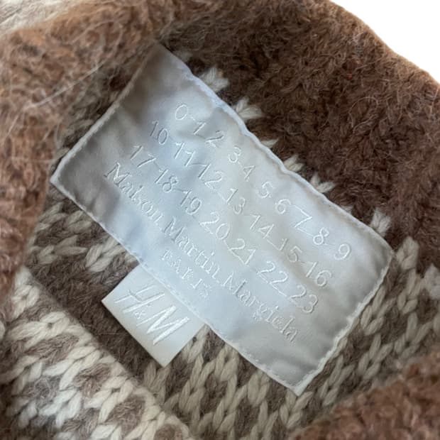 Maison Martin Margiela × H&M  노르딕 니트