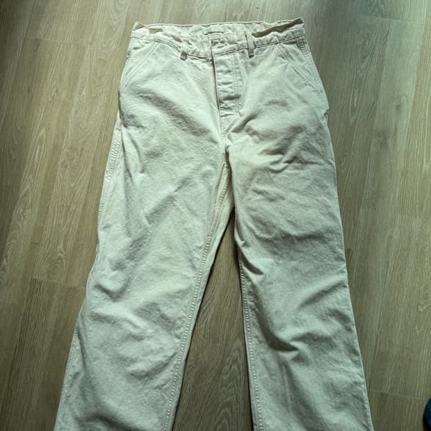 아워레가시 헤링본코튼카펜터트라우저46사이즈