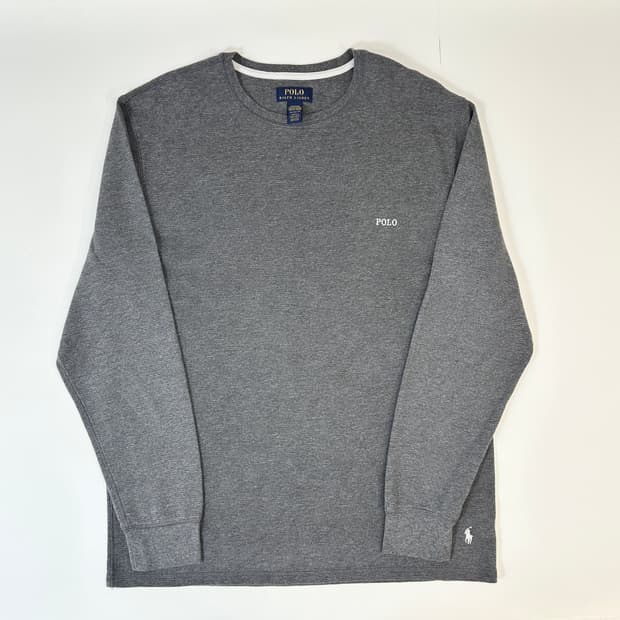 폴로 로고 와플 롱슬리브  XL