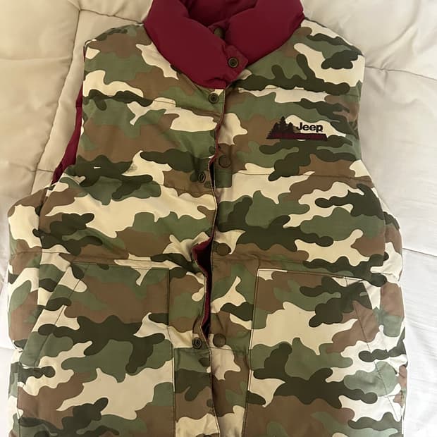 Jeep 리버시블 조끼패딩 M